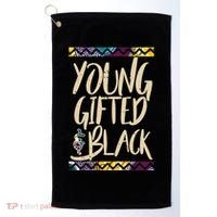 Young Gifted & Black African Pride Golf Towel thumb 0