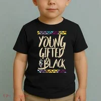 Young Gifted & Black African Pride Toddler T-Shirt thumb 2