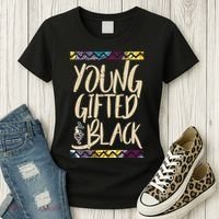 Young Gifted & Black African Pride Women's T-Shirt thumb 3