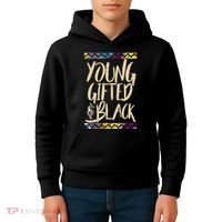 Young Gifted & Black African Pride Kids Hoodie thumb 4