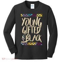 Young Gifted & Black African Pride Kids Long Sleeve Shirt thumb 0