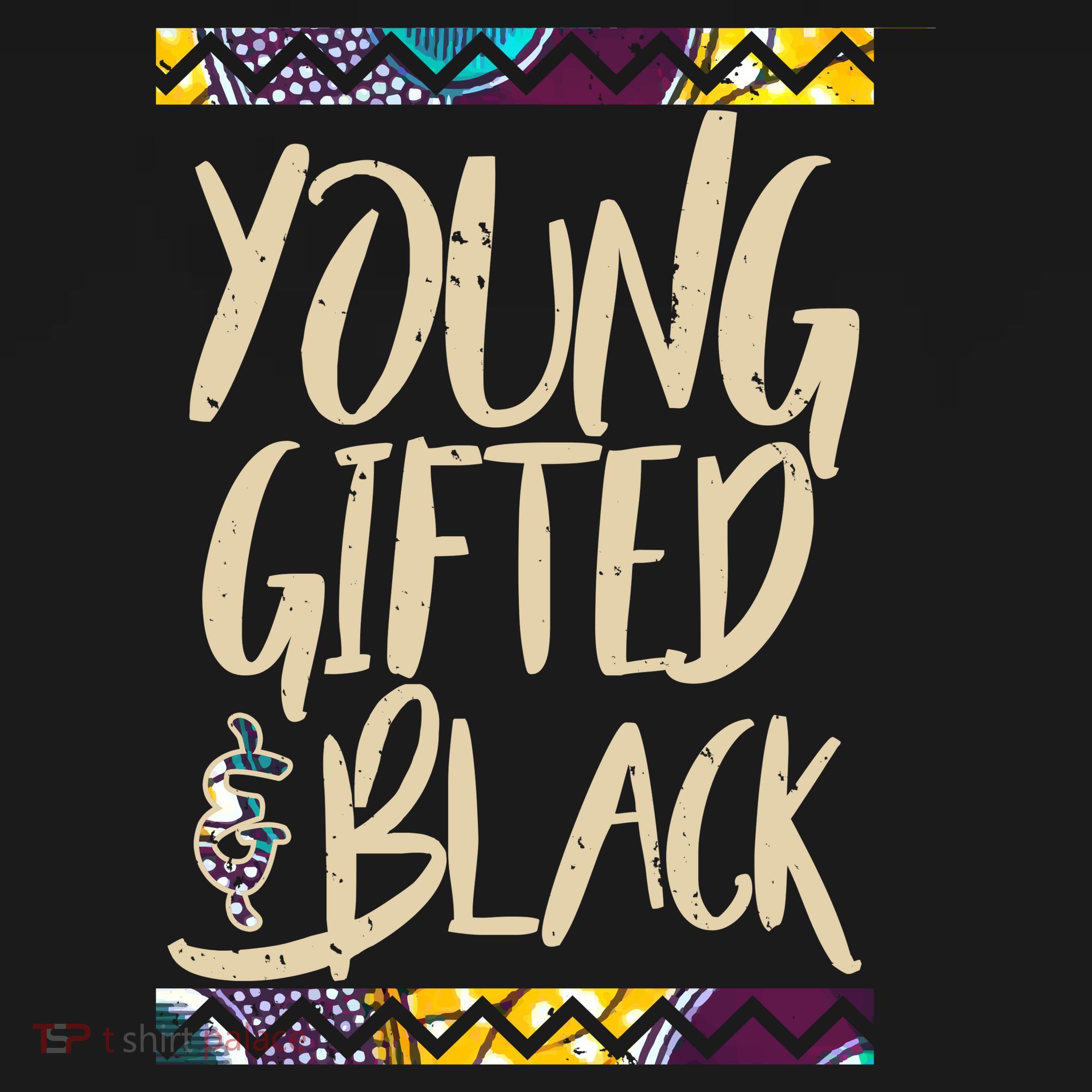 Young Gifted & Black African Pride Kids Long Sleeve Shirt