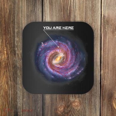 You Are Here Astronomy Milky Way Solar System Galaxy Space Coaster