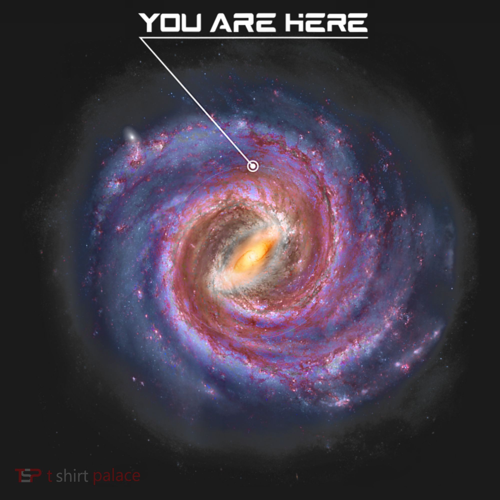 You Are Here Astronomy Milky Way Solar System Galaxy Space Women's Tank Top