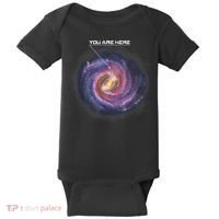 You Are Here Astronomy Milky Way Solar System Galaxy Space Baby Bodysuit thumb 0