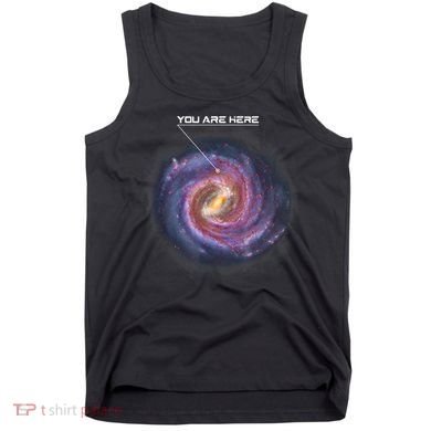 You Are Here Astronomy Milky Way Solar System Galaxy Space Tank Top