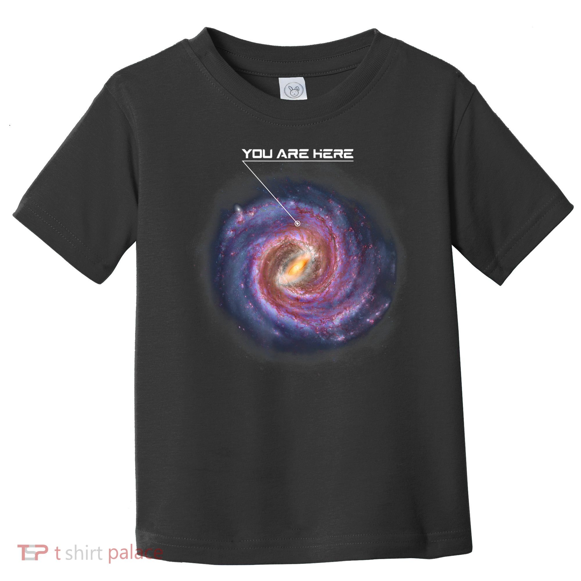 You Are Here Astronomy Milky Way Solar System Galaxy Space Toddler T-Shirt