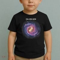 You Are Here Astronomy Milky Way Solar System Galaxy Space Toddler T-Shirt thumb 2