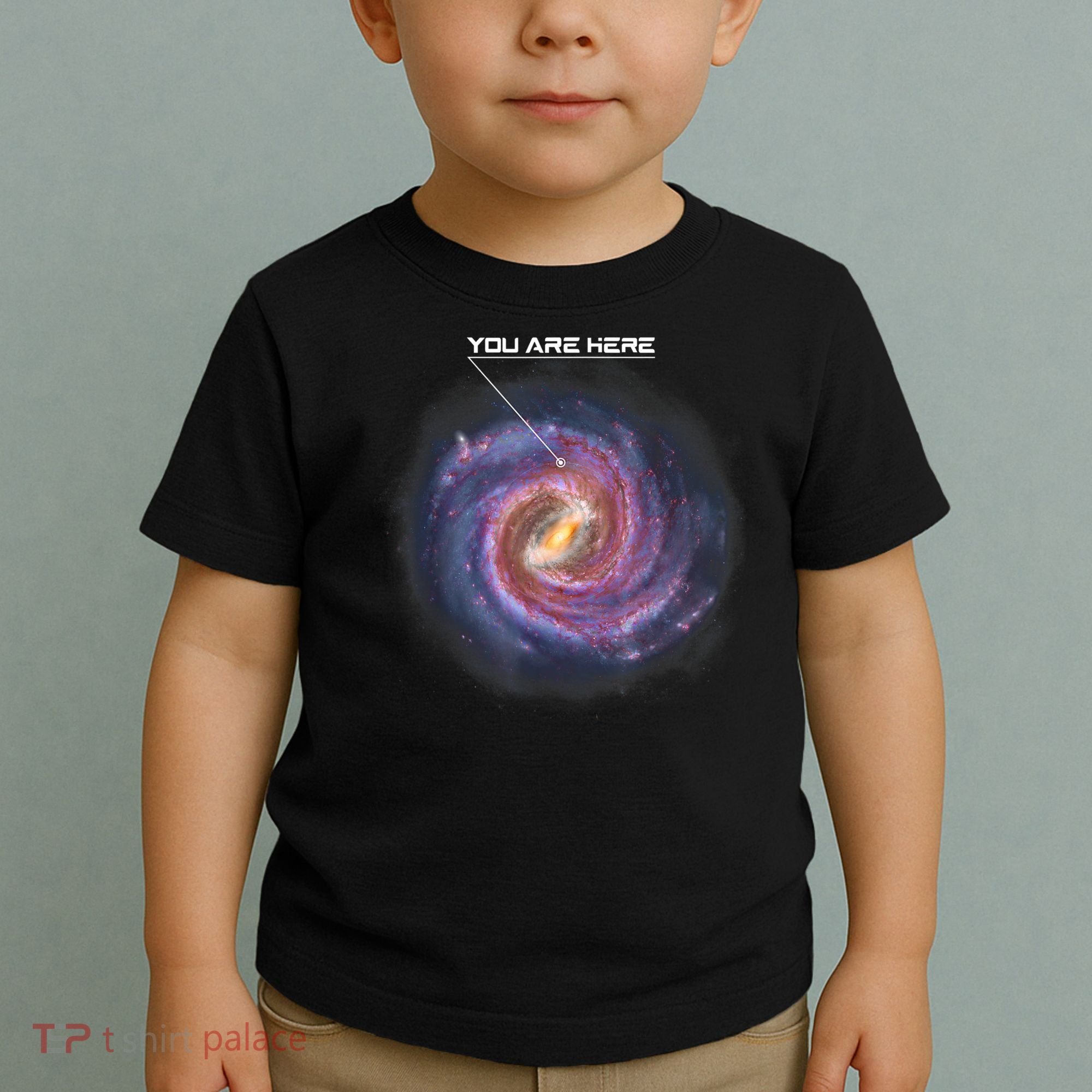 You Are Here Astronomy Milky Way Solar System Galaxy Space Toddler T-Shirt