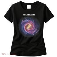 You Are Here Astronomy Milky Way Solar System Galaxy Space Women's T-Shirt thumb 0