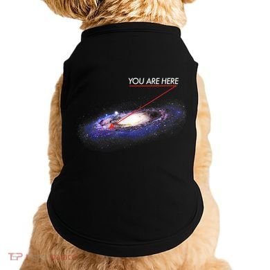 YOU ARE HERE Milky Way Galaxy Funny Outerspace Astronomy Doggie Tank