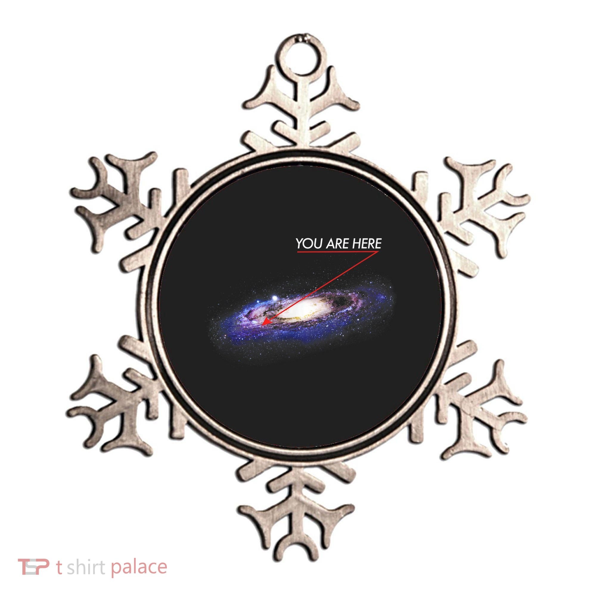 YOU ARE HERE Milky Way Galaxy Funny Outerspace Astronomy Ornament