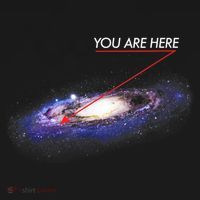 YOU ARE HERE Milky Way Galaxy Funny Outerspace Astronomy Ornament thumb 1