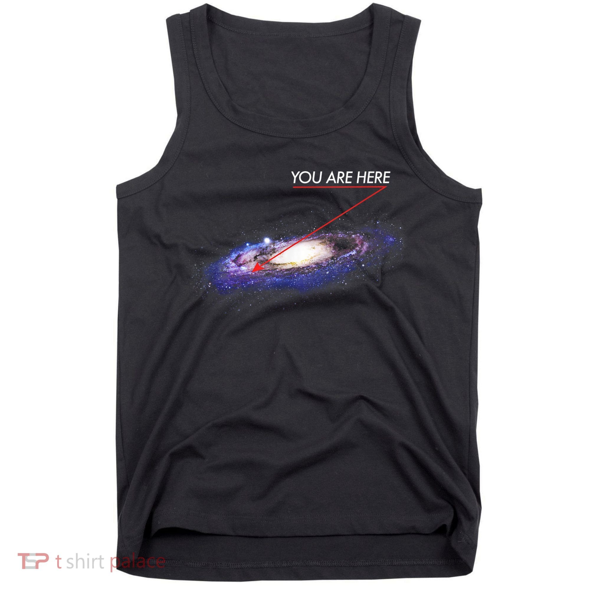 YOU ARE HERE Milky Way Galaxy Funny Outerspace Astronomy Tank Top