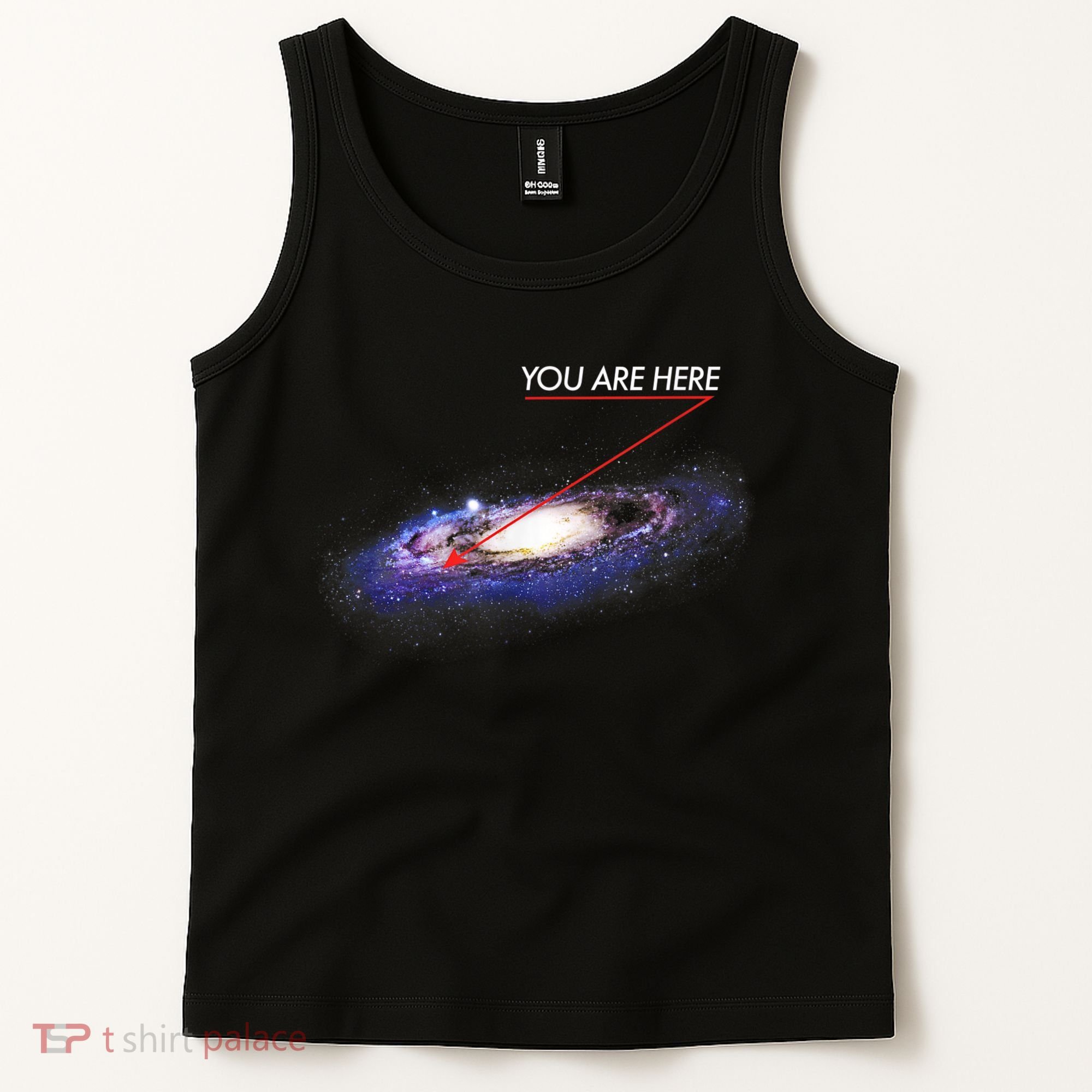 YOU ARE HERE Milky Way Galaxy Funny Outerspace Astronomy Tank Top
