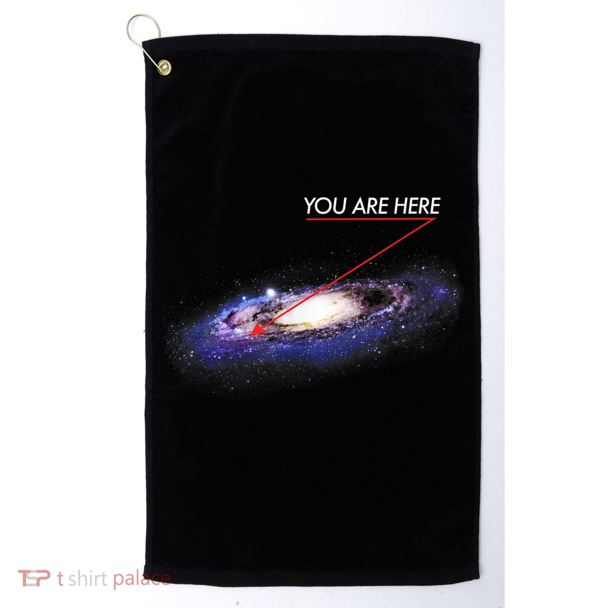 YOU ARE HERE Milky Way Galaxy Funny Outerspace Astronomy Golf Towel