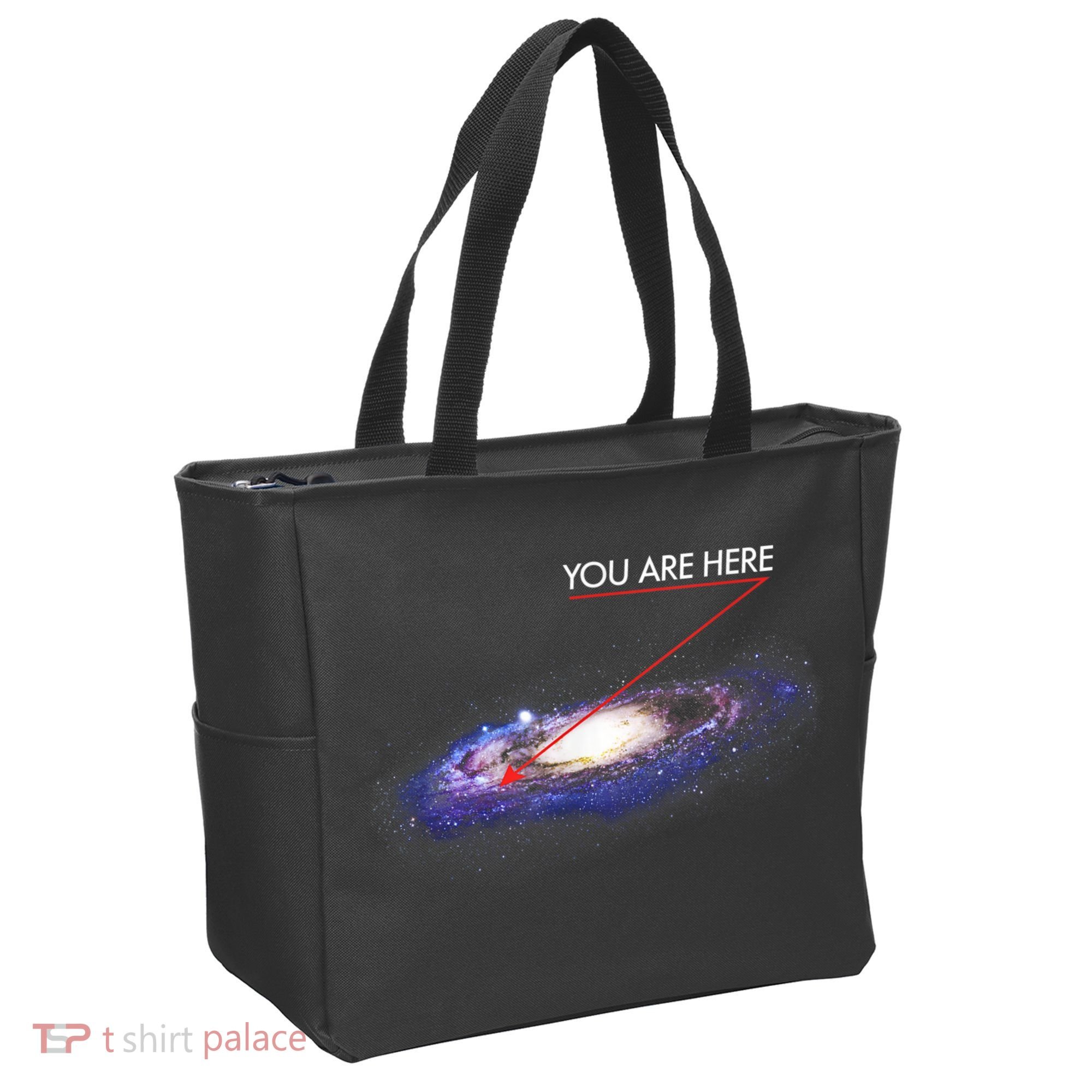 YOU ARE HERE Milky Way Galaxy Funny Outerspace Astronomy Tote Bag