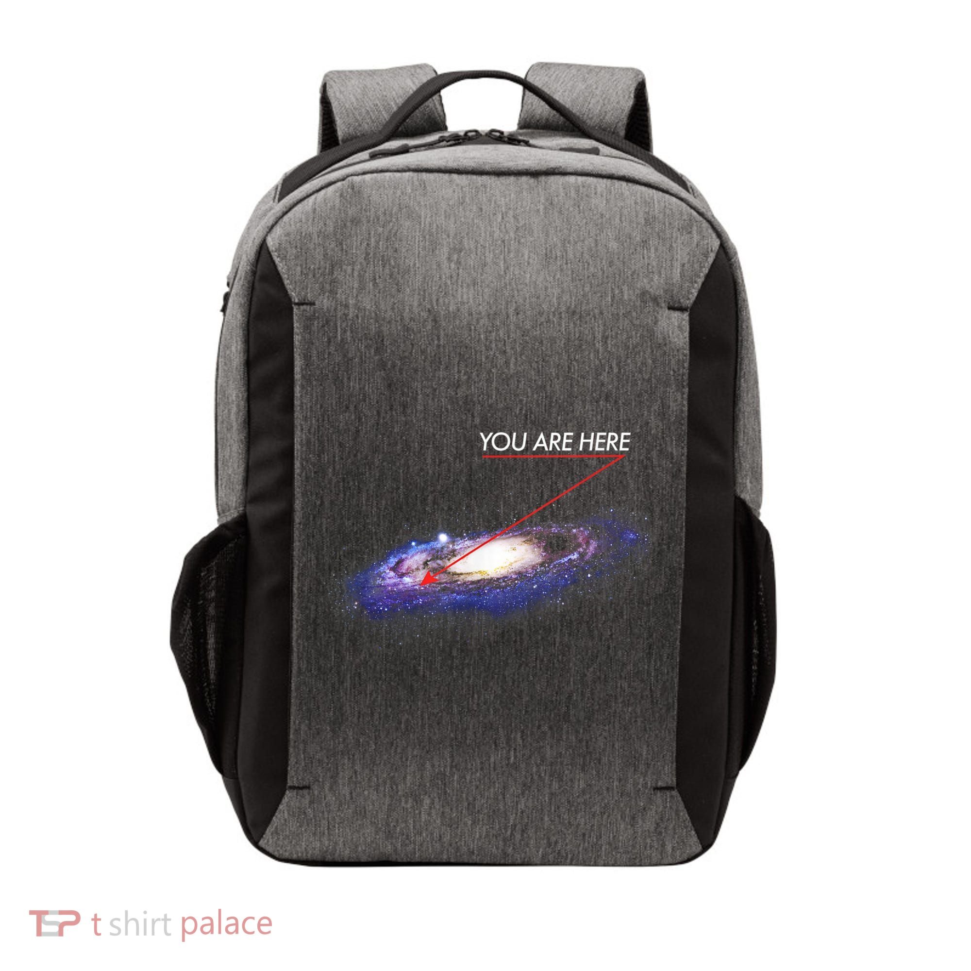 YOU ARE HERE Milky Way Galaxy Funny Outerspace Astronomy Vector Backpack