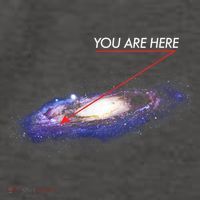 YOU ARE HERE Milky Way Galaxy Funny Outerspace Astronomy Vector Backpack thumb 2