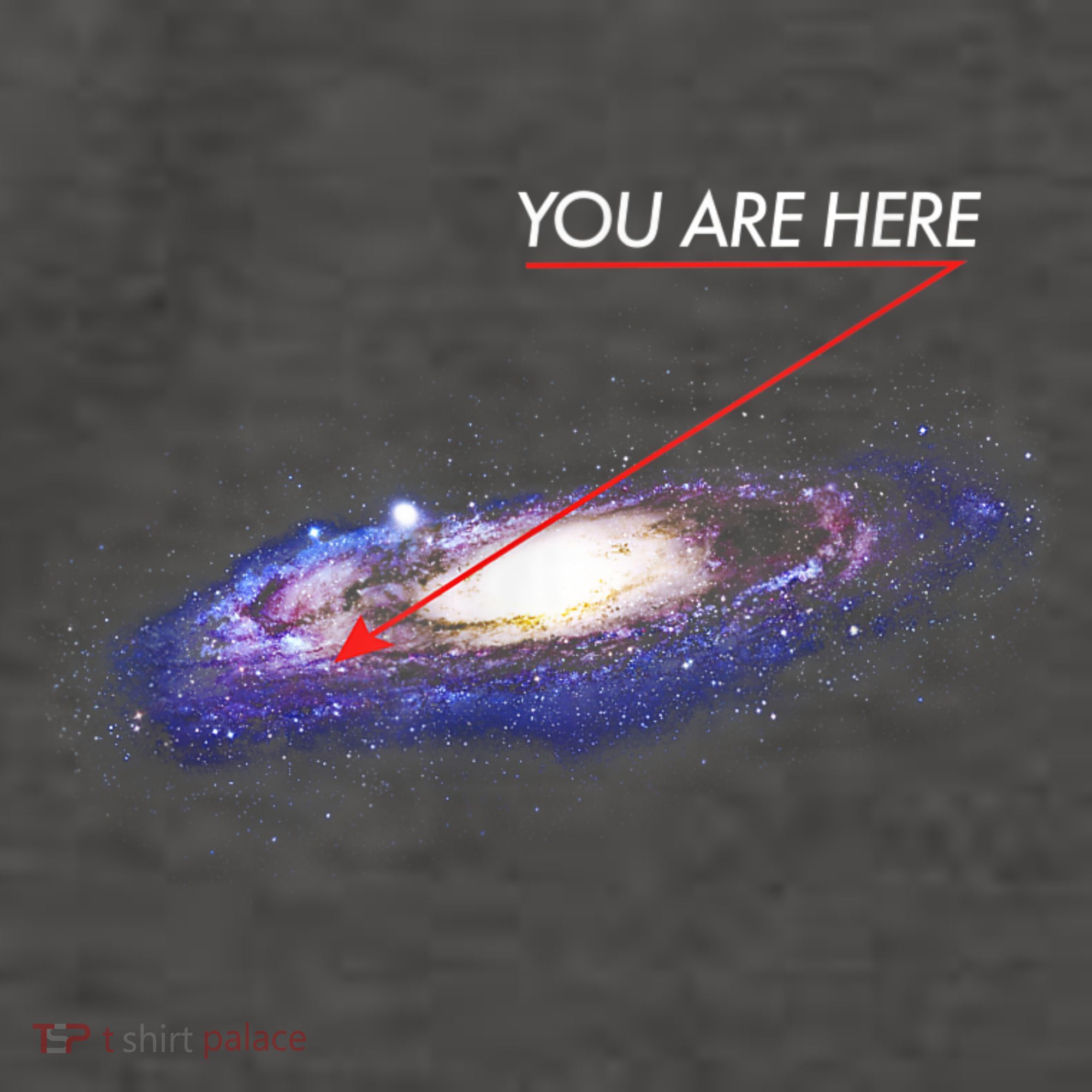 YOU ARE HERE Milky Way Galaxy Funny Outerspace Astronomy Vector Backpack