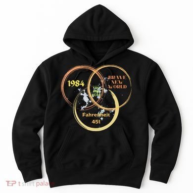 You Are Here 1984 Brave New World Dystopia Hoodie
