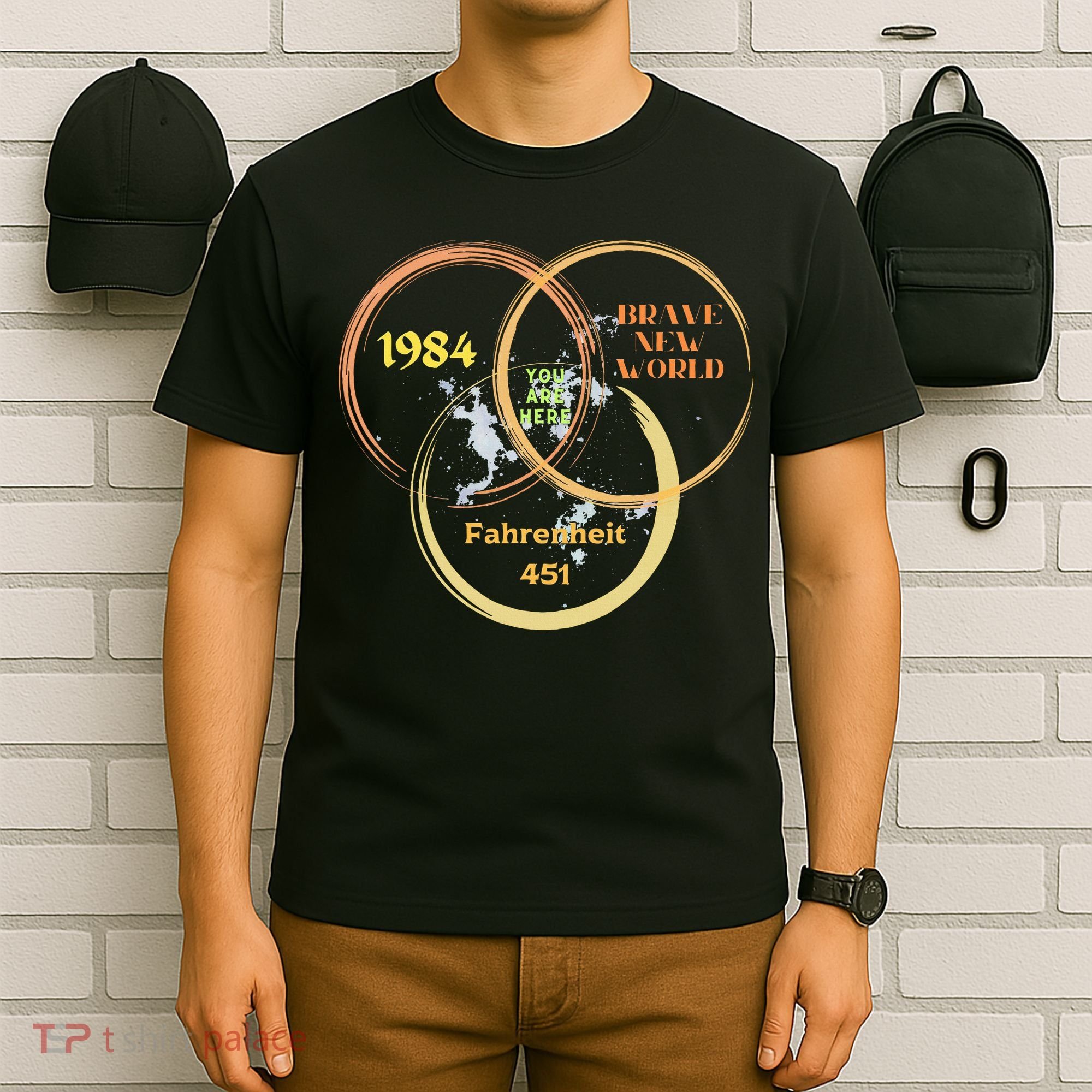 You Are Here 1984 Brave New World Dystopia T-Shirt