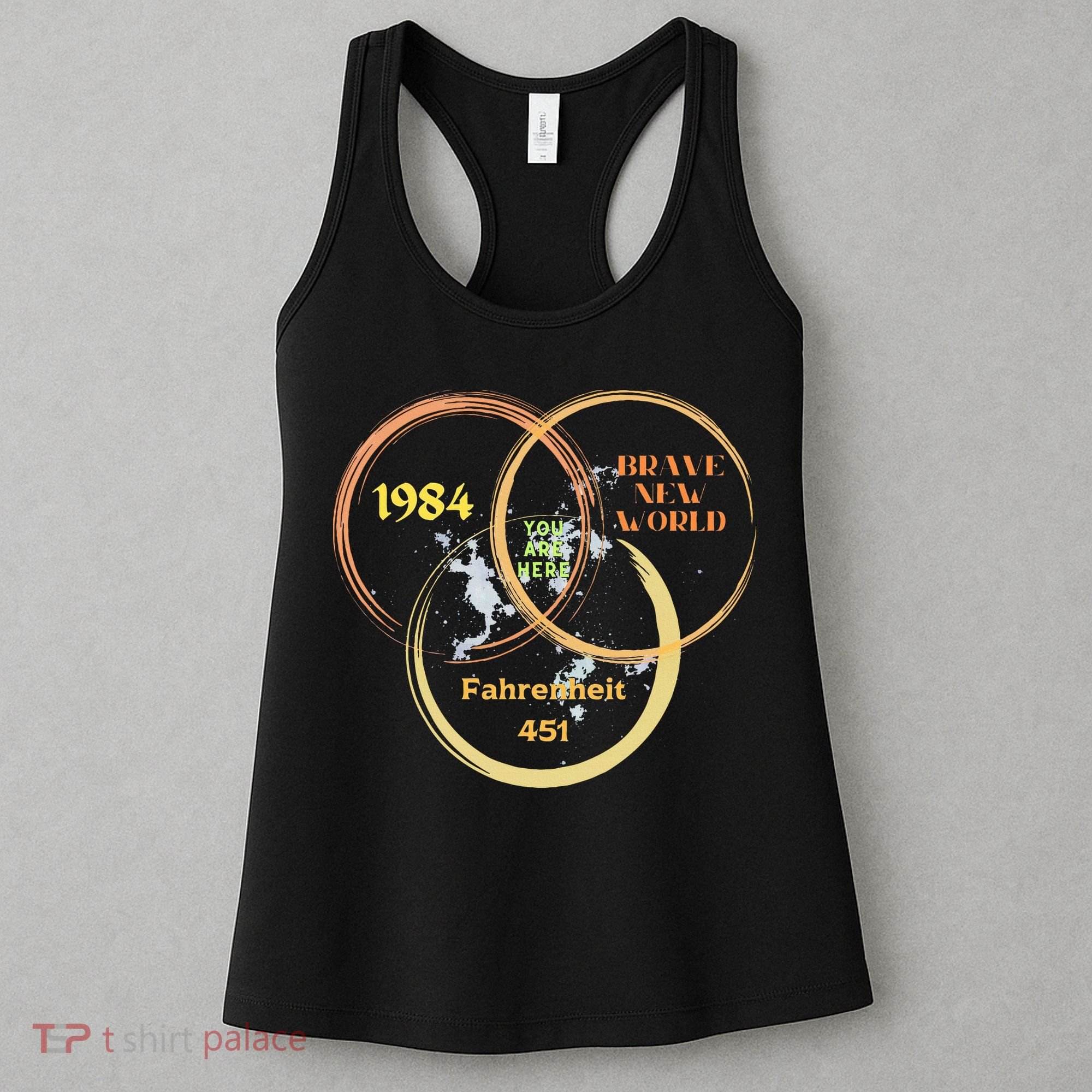 You Are Here 1984 Brave New World Dystopia Women's Tank Top