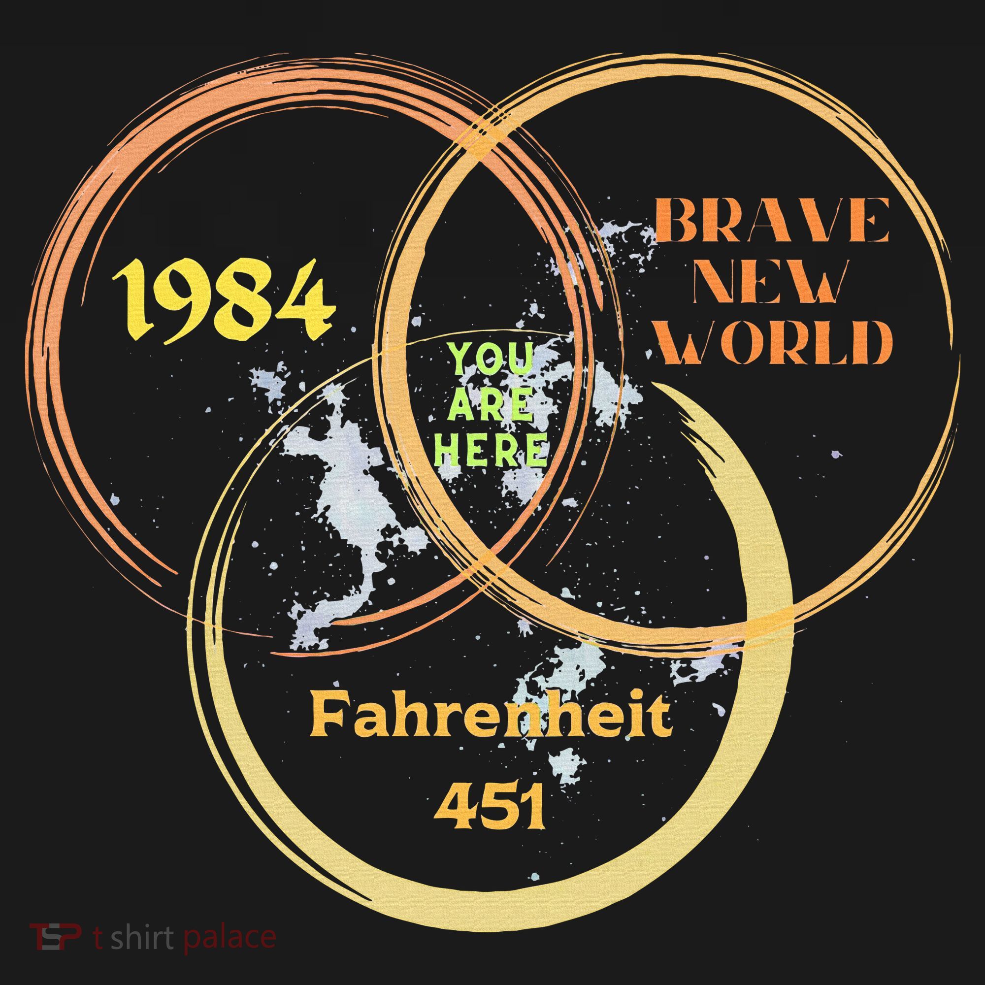 You Are Here 1984 Brave New World Dystopia Women's Tank Top