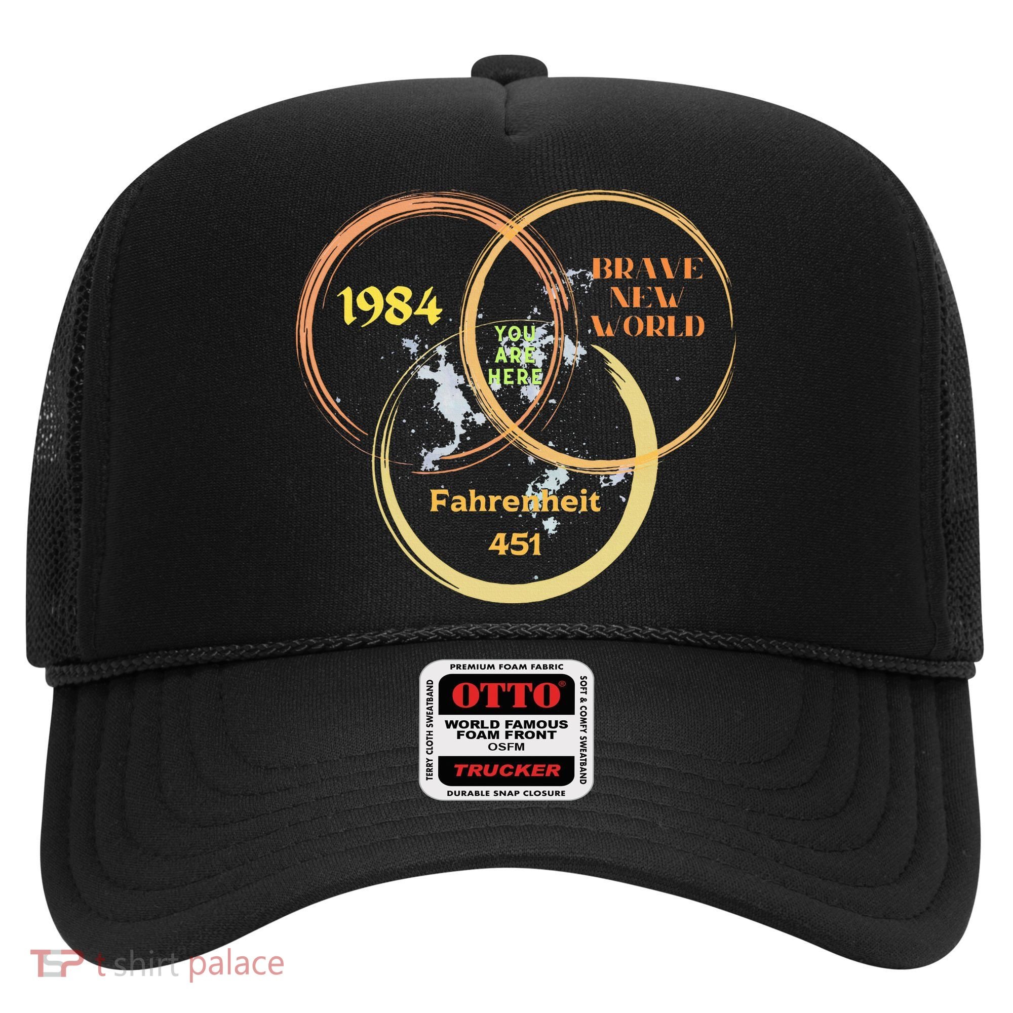 You Are Here 1984 Brave New World Dystopia Hat