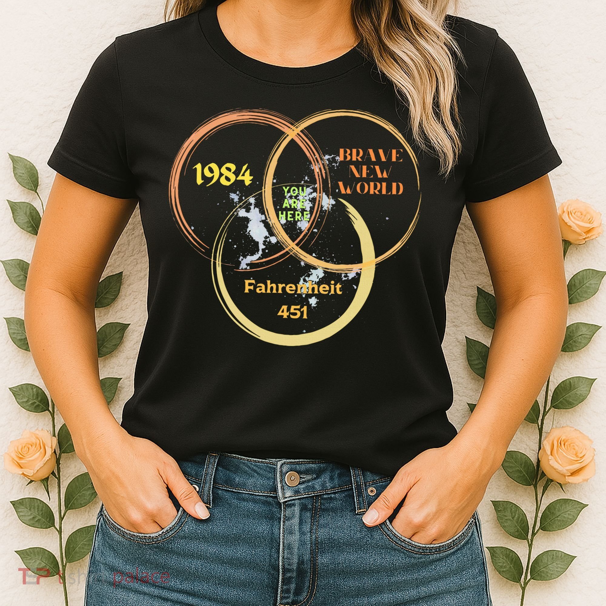 You Are Here 1984 Brave New World Dystopia Women's T-Shirt