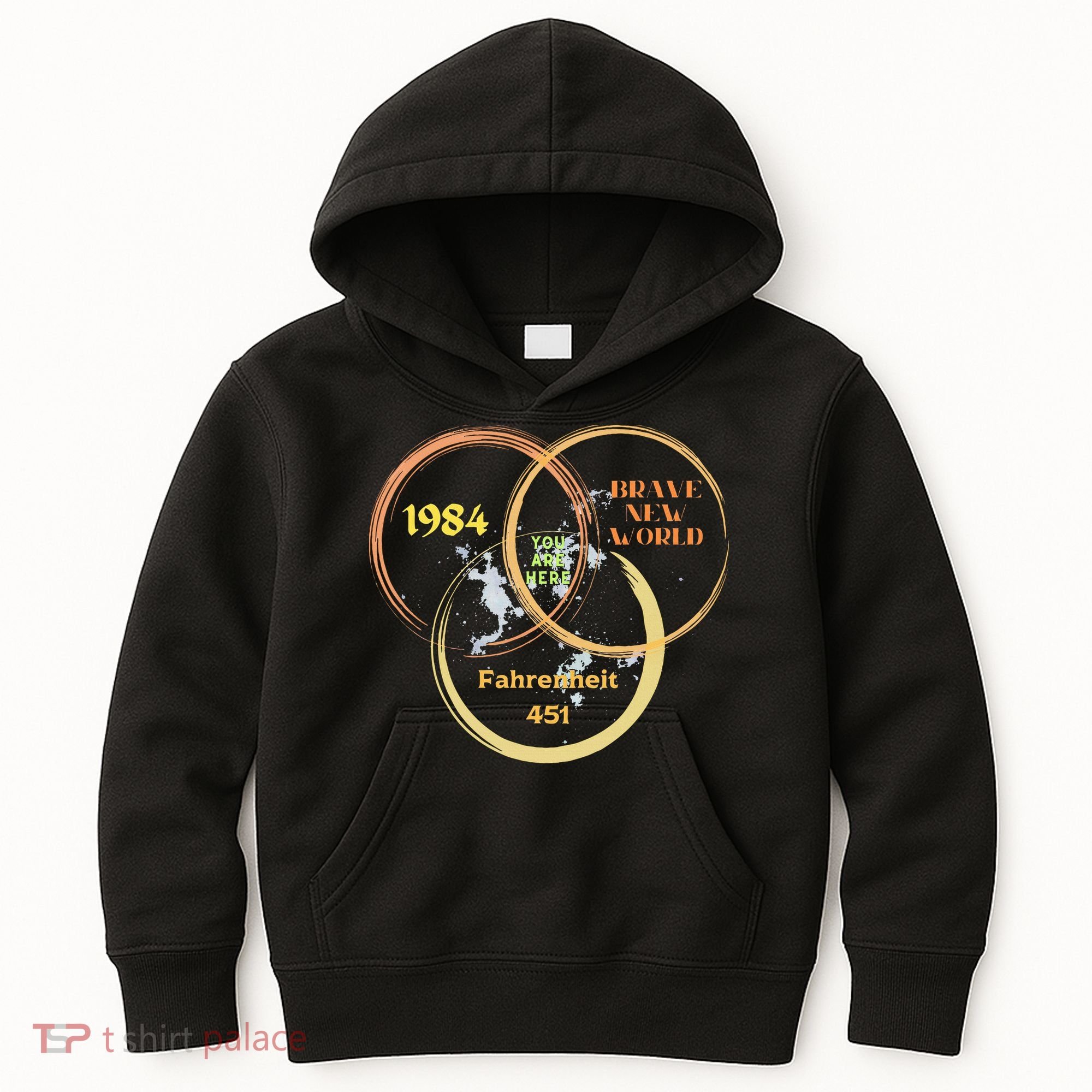 You Are Here 1984 Brave New World Dystopia Kids Hoodie