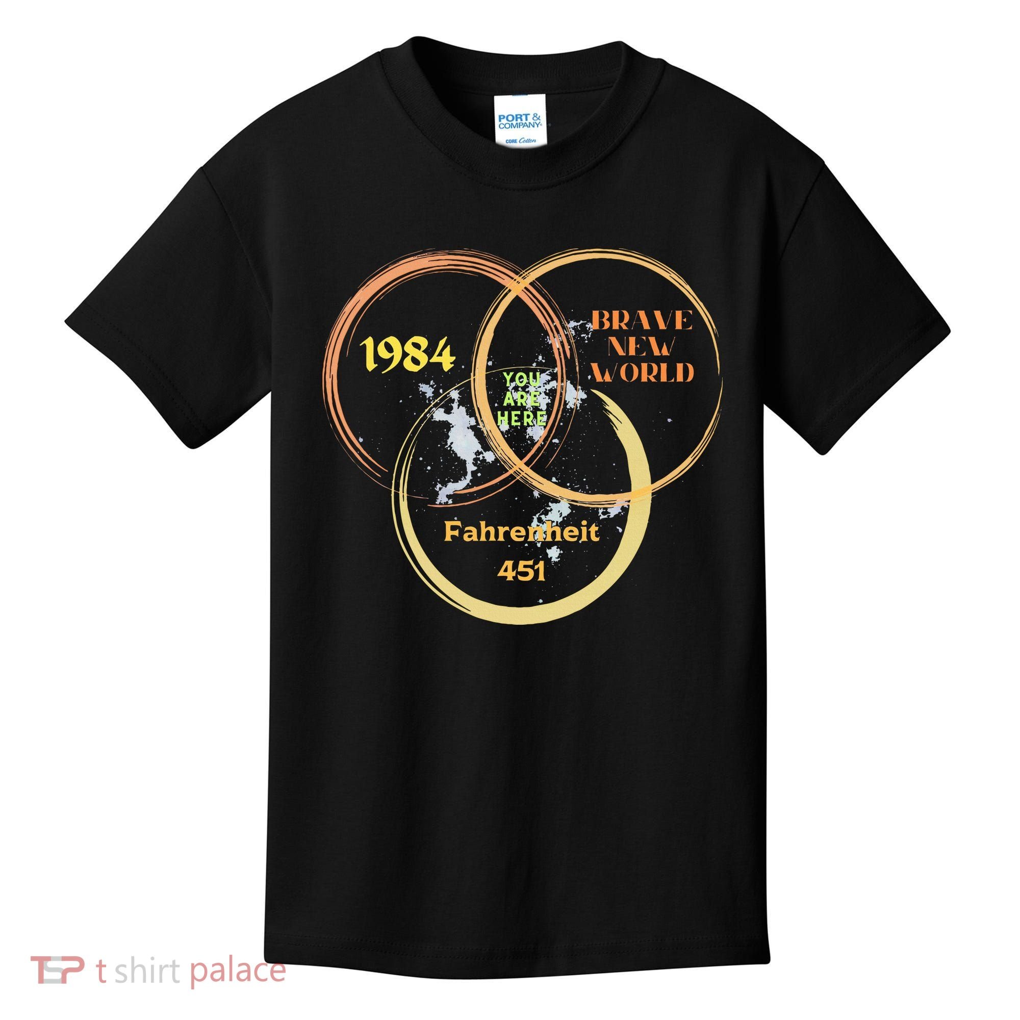 You Are Here 1984 Brave New World Dystopia Kids T-Shirt