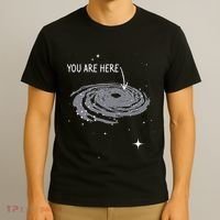 You Are Here Astronomy Galaxy Astronomer Science Fan T-Shirt thumb 3
