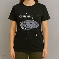 You Are Here Astronomy Galaxy Astronomer Science Fan T-Shirt thumb 4