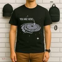You Are Here Astronomy Galaxy Astronomer Science Fan T-Shirt thumb 6