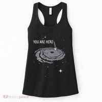 You Are Here Astronomy Galaxy Astronomer Science Fan Women's Tank Top thumb 0