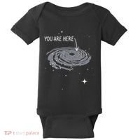 You Are Here Astronomy Galaxy Astronomer Science Fan Baby Bodysuit thumb 0