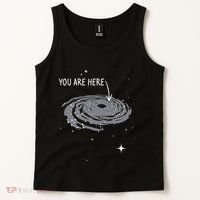 You Are Here Astronomy Galaxy Astronomer Science Fan Tank Top thumb 2