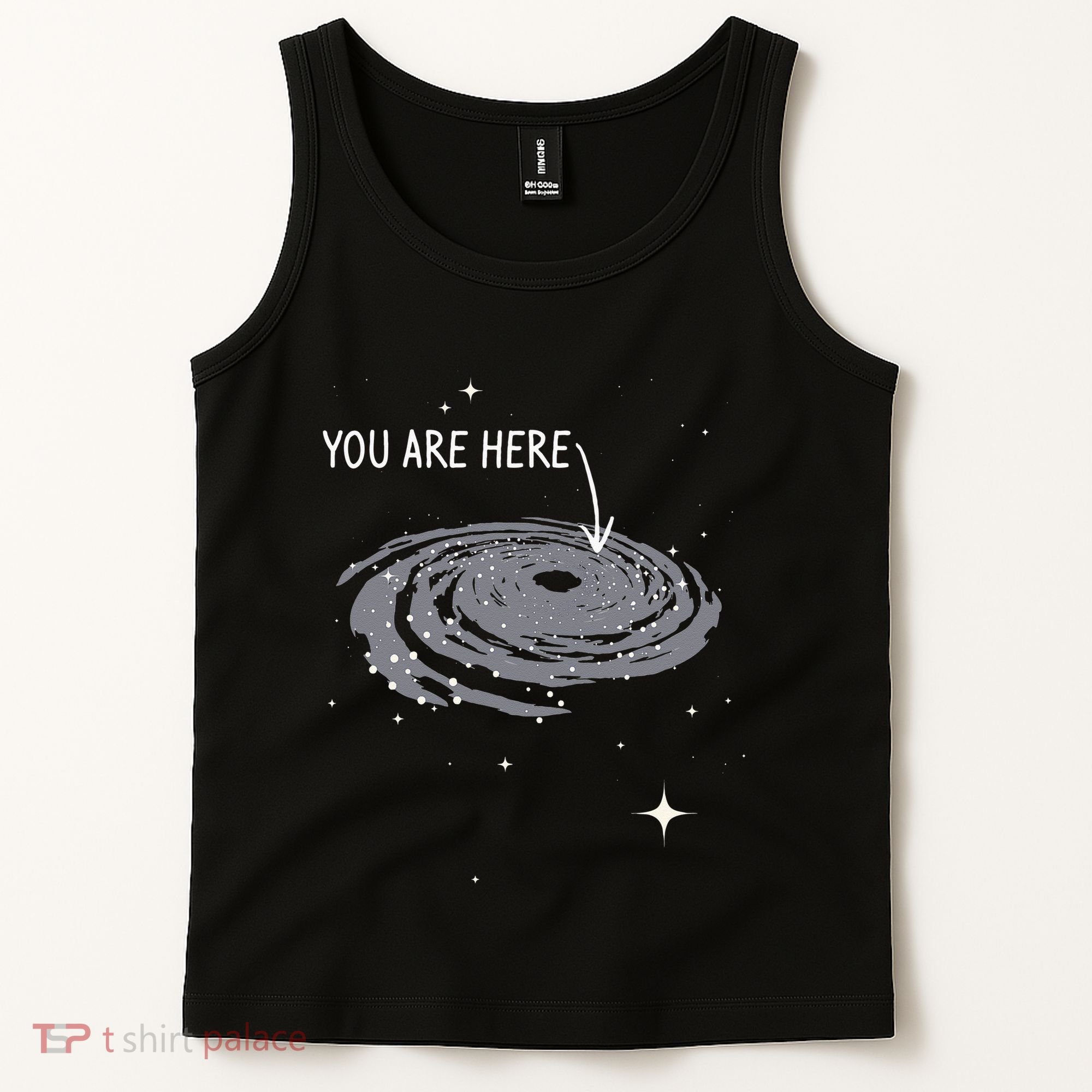 You Are Here Astronomy Galaxy Astronomer Science Fan Tank Top