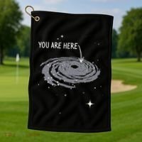 You Are Here Astronomy Galaxy Astronomer Science Fan Golf Towel thumb 1