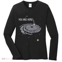 You Are Here Astronomy Galaxy Astronomer Science Fan Women's Long Sleeve Shirt thumb 0