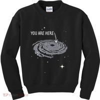 You Are Here Astronomy Galaxy Astronomer Science Fan Kids Sweatshirt thumb 0