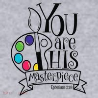 You Are His Masterpiece Christian Women's Sweatshirt thumb 2