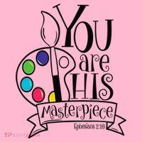 You Are His Masterpiece Christian Coaster thumb 2