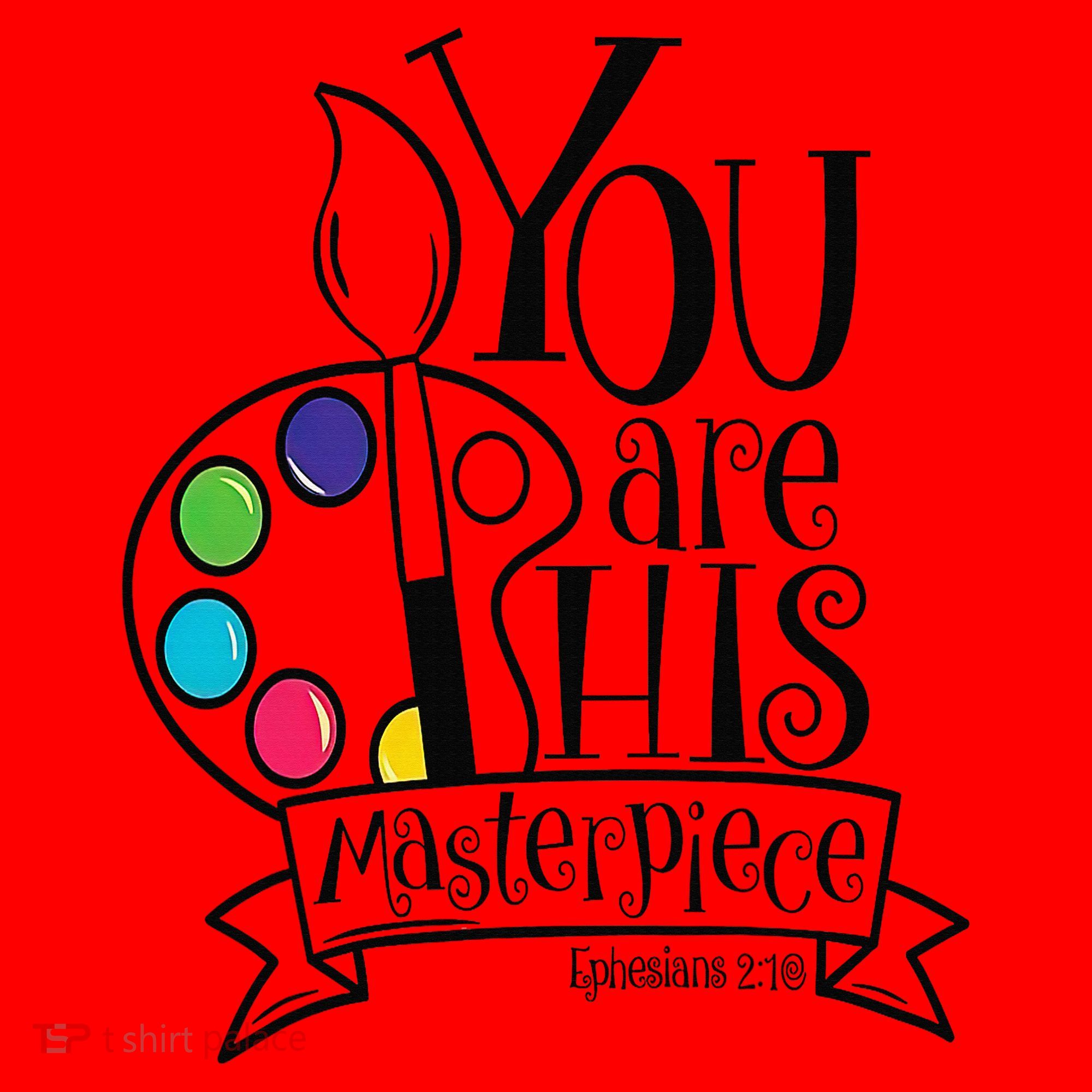 You Are His Masterpiece Christian Santa Hat
