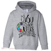 You Are His Masterpiece Christian Toddler Hoodie thumb 0