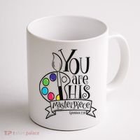 You Are His Masterpiece Christian Coffee Mug thumb 1