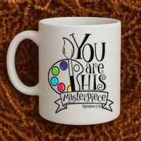 You Are His Masterpiece Christian Coffee Mug thumb 2