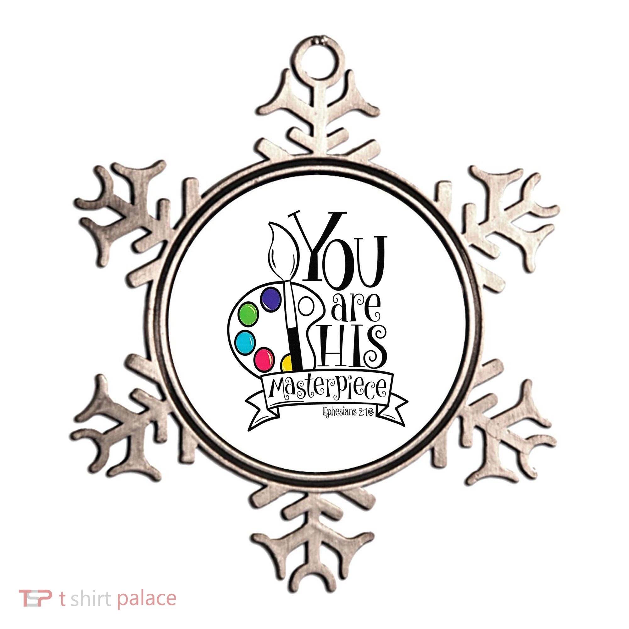 You Are His Masterpiece Christian Ornament