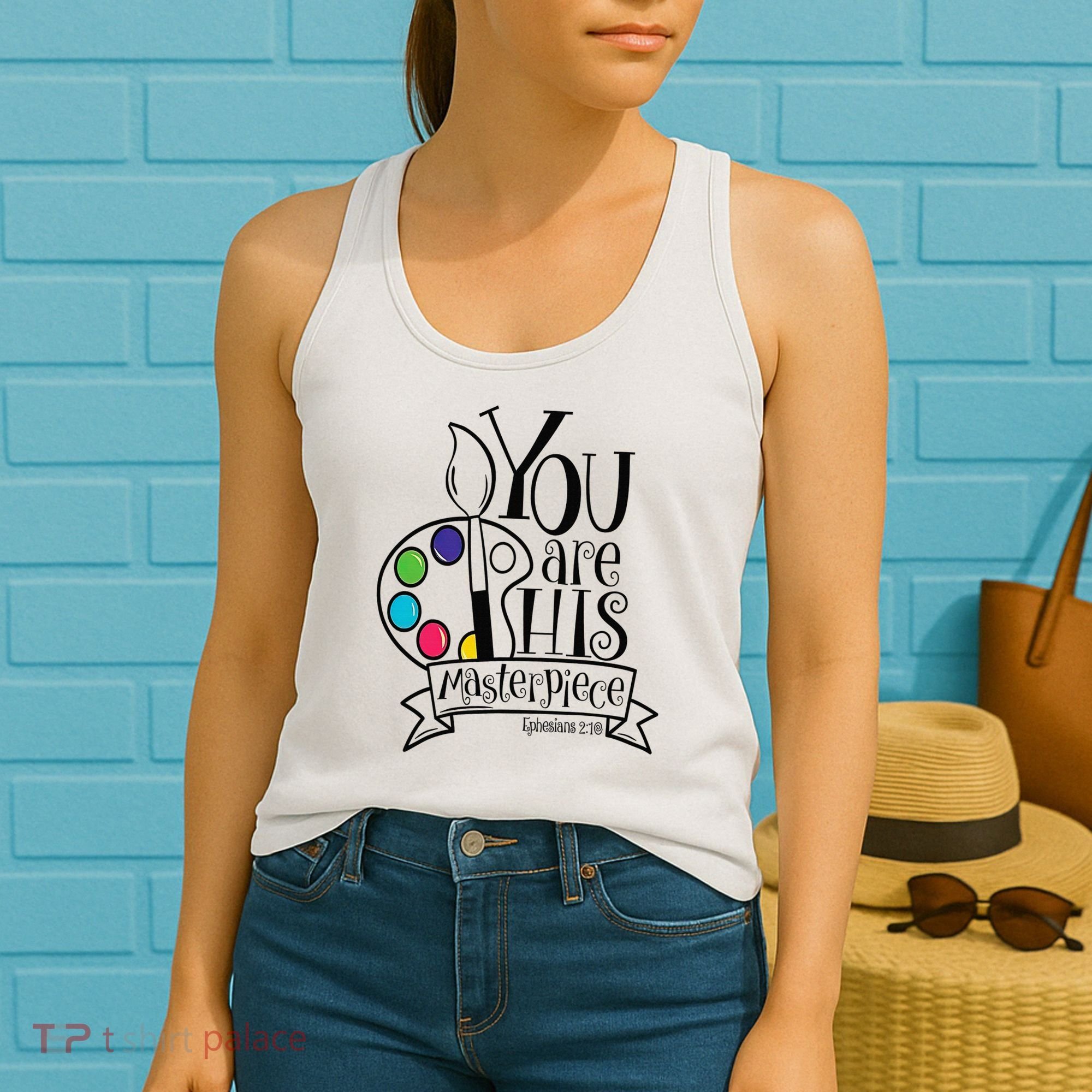 You Are His Masterpiece Christian Women's Tank Top